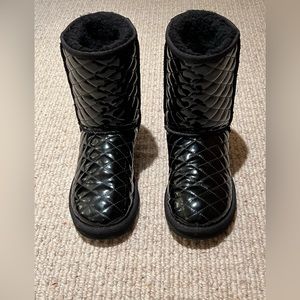 UGG Quilted Patent Boots